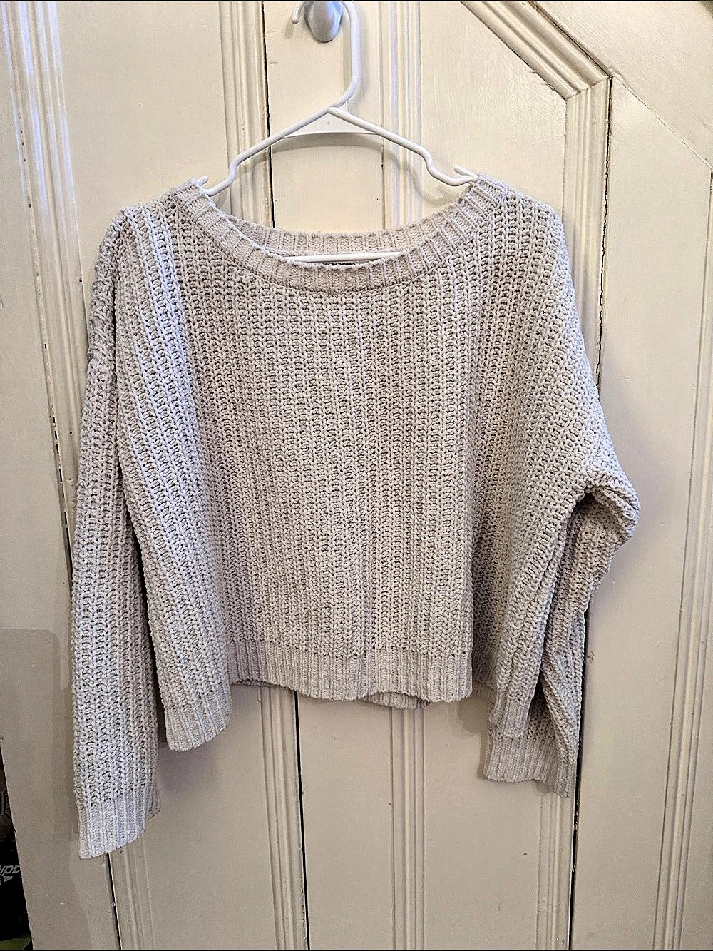 Double Zero Knit Sweater in Off-White Small Like New